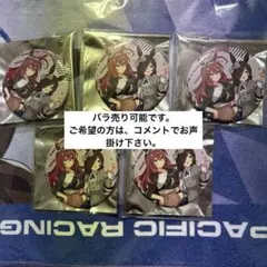 ウマ娘　ミホノブルボン　ライスシャワー　缶バッジ　５枚セット