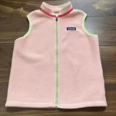 patagonia フリースベスト 5T ピンク