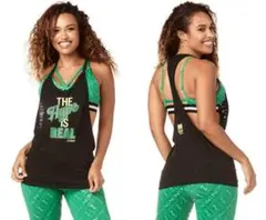 新品　未使用　未開封　ZUMBA　ズンバ　タンク　ブラック　黒　Sサイズ