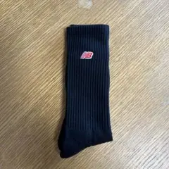 NEWBALANCE ニューバランス ソックス ロゴソックス ブラック 1足のみ