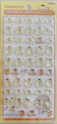ボンボンドロップシールミニ　サンリオ　ポムポムプリン　正規品　サンスター文具