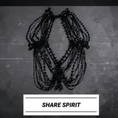 SHARESPIRIT 多連ヴィンテージチェーンネックレスユニセックス左右 