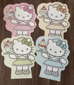 レストラン限定♡ウェイトレスキティダイカットメモ２００１♡レア レストラン限定♡ウェイトレス＆和風うぇいとれすキティ