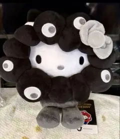 サンリオ 黒 ミャクミャク ハローキティ ぬいぐるみ ブラック 万博