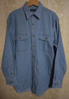 オールド ユニクロ デニムシャツ M ライトブルー 紺タグ OLD UNIQLO