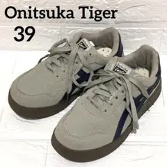 Onitsuka Tiger スニーカー グレー×ネイビー 39 （24.5）のサムネイル