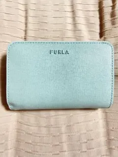 FURLA 水色 二つ折り財布