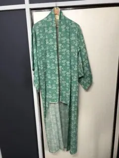 アンティーク　着物　グリーン系