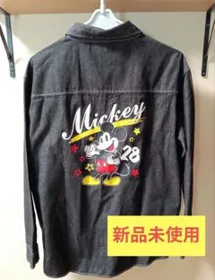 【未使用】　BABYDOLL　ミッキーデニムシャツ　男女兼用XL