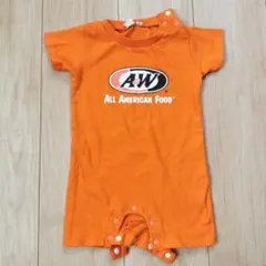 A&W ロンパース オレンジ 80cm　沖縄のサムネイル