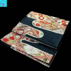 【美品】 六通柄袋帯　有職模様　金銀糸　振袖　黒留袖　色留袖　訪問着　パーティー