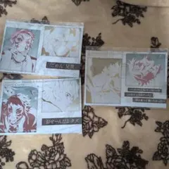 鬼滅の刃 ダイニング お楽しみくじ 我妻善逸 獪岳 メタリックポストカード 3枚