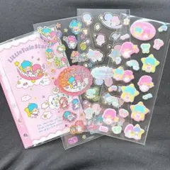 サンリオ❤️キキララ✨リトルツインスターズ❤️えらんでシール帳❤️シール帳❤️平成