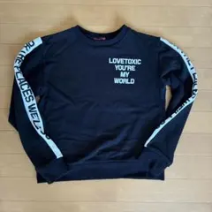 lovetoxic ブラック トレーナー L