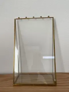 ガラスケース・アクセサリーケースゴールド