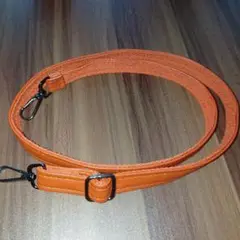 キャメル ショルダーストラップ 合成皮革 オレンジ ハンドメイド 手芸