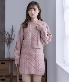 Clearニットセットアップフリーサイズ写真追加