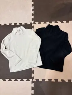 ＊UNIQLO＊フリース　リブハイネック　2枚セット120cm