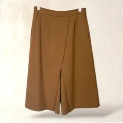美品大きいサイズICBキャメルスカート44 - メルカリ