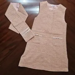 familiar 子供服 ジャンパースカート 130 ファミリア マフラー付