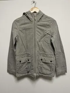 【Sunny clouds】グレー フード付きカジュアルジャケット