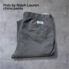 古着PolobyRalphLaurenポロチノANDREWグレーカーキW42