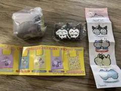 ちいかわサンリオキャラクターズエコバッグ、ラバーマスコット　モモンガクロミ2点