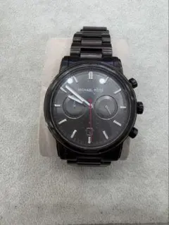 MICHAEL KORS ブラック クロノグラフ 腕時計