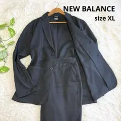 【ニューバランス】美品 セットアップ スーツ ダークグレー XLサイズ メンズ