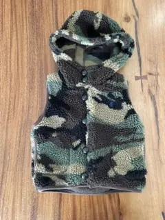 迷彩柄フード付きベスト ジムフレックス