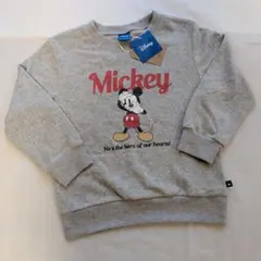 Disney ミッキーマウス　トレーナー　裏起毛　130