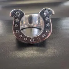 高品質⭐️即日発送】 ホースシューリング 馬蹄 ジルコニア 8800円 