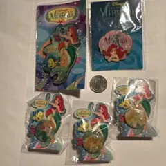 キ*ー様 ディズニーストア　リトル・マーメイド　アリエル ピンバッジセット　Ｃ