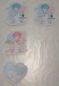 リゼロ　ステッカー シール　ラムとレムの誕生日生活2023 渋谷マルイ