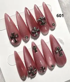601現品マグネット　ちゅるん十字架 ギャルシズニルック ロングネイル 推し地雷