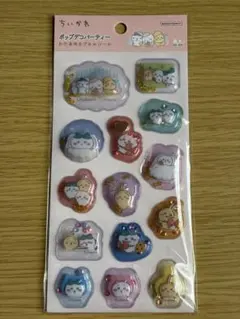 ちいかわ ポップデコパーティー わたあめカプセルシール ピンクのサムネイル