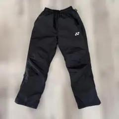ブラックウォームアップパンツ ロゴ入り　ss