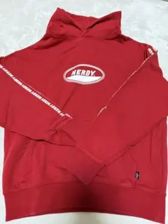 NERDY パーカー レッド ロゴテープ(1週間限定)のサムネイル