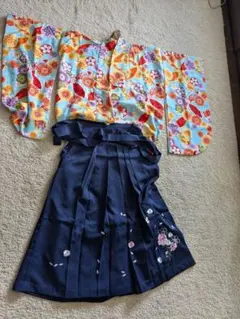 着物と刺繍袴のセット　Mサイズ