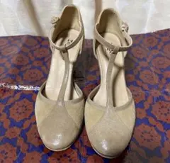 Repetto Tストラップ パンプス ベージュのサムネイル