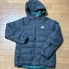 adidas フード付きダウンコート 黒