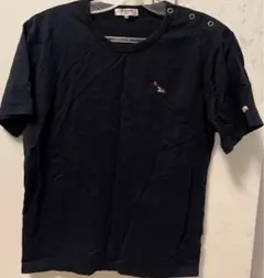 パーソンズ スポーツ 黒 半袖 tシャツ 犬 ワンポイント ユニセックス Mのサムネイル