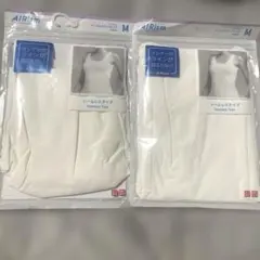 UNIQLO エアリズムシームレスタンクトップ　Mサイズ 白　２枚セット