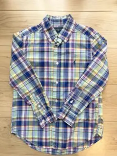 【美品】Ralph Lauren チェック柄長袖シャツ 120