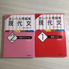 全レベル問題集 　現代文1　・　現代文2 　 セット　大学入試対策　現代文