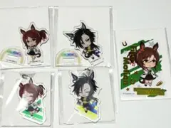 ウマ娘　エアシャカール　ファインモーション　アクスタ　アクキー　ステッカー　百均