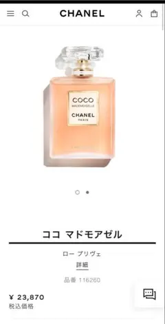 [未開封品]シャネル　ココ マドモアゼル　ロー プリヴェ　100ml、紙袋込