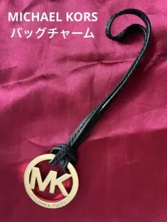 即日発送しますMichael Kors ゴールドロゴ レザー バッグアクセサリー