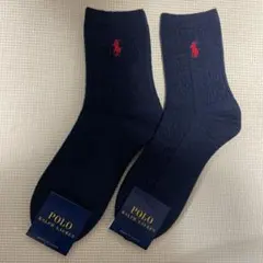 Polo Ralph Lauren レディースネイビーソックス2足セット　602