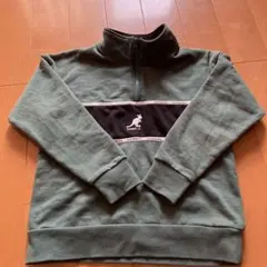 KANGOL KIDS ジップアップ トレーナー グリーン140サイズ